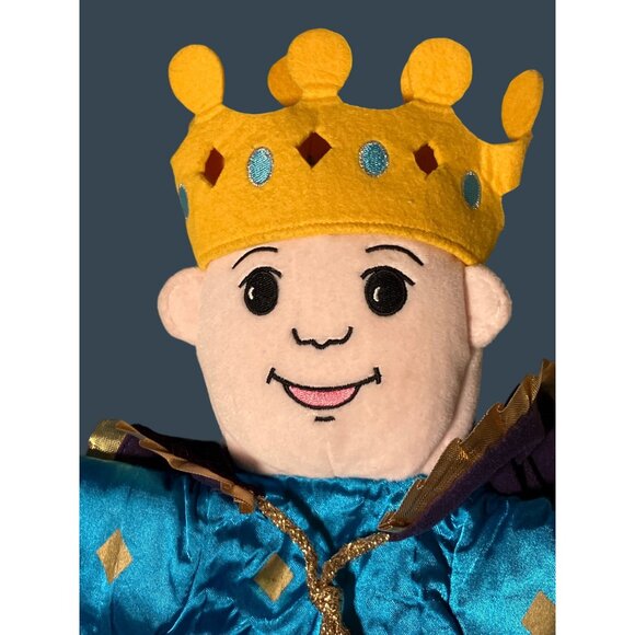Aurora KING / PRINCE HAND PUPPET Crown Gold Ribbon Retired - Picture 7 of 7